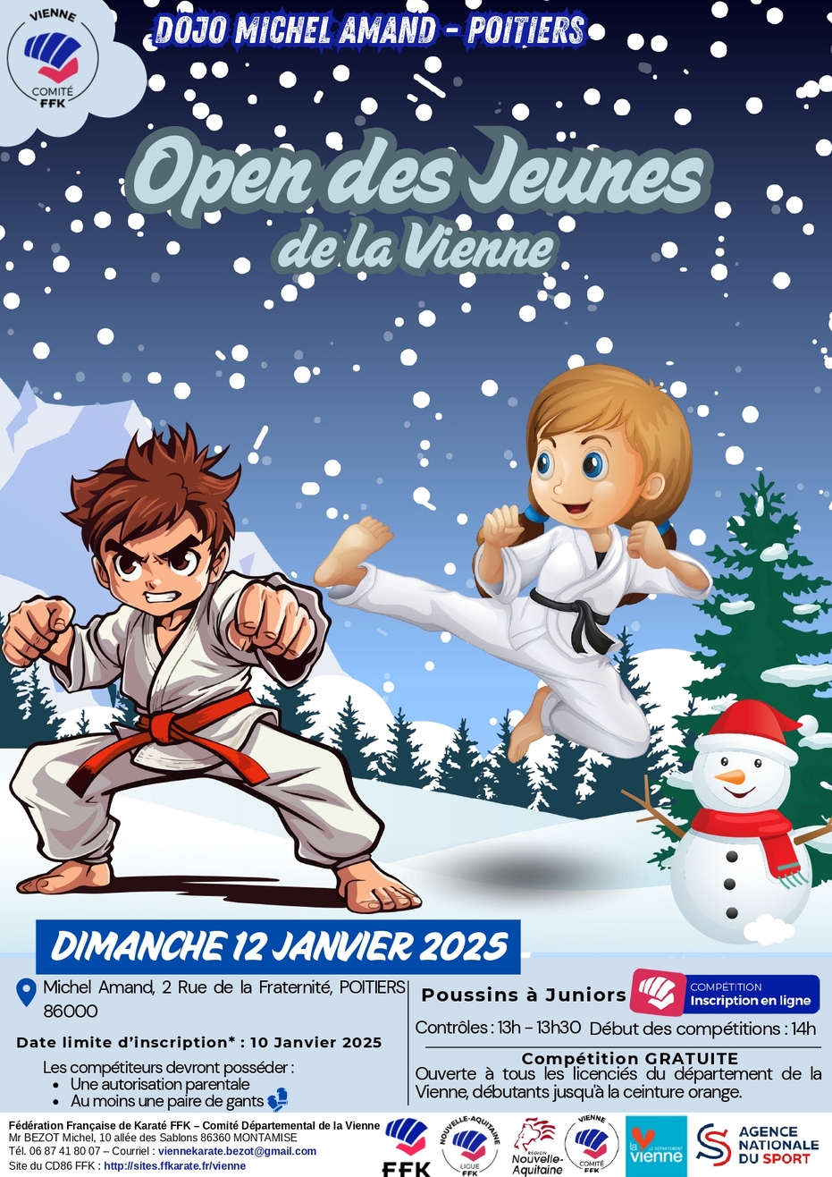 Open Jeune Karaté Étape 2 (12 JANVIER 2025)